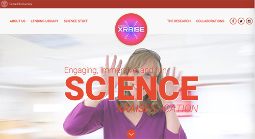 Xraise homepage